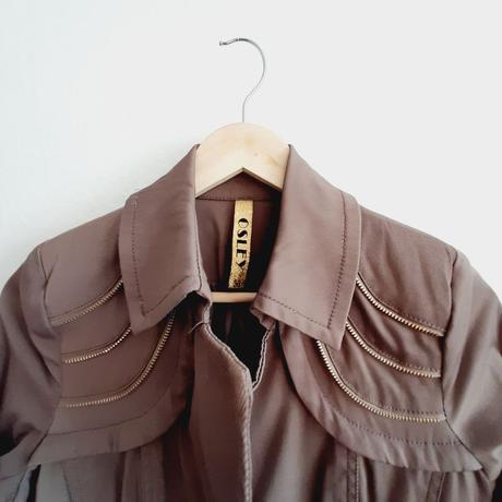 Hnedý bavlnený trenčkot osley, vel. 36, 36