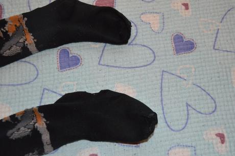 Černé punčošky s velrybami - orka, 86