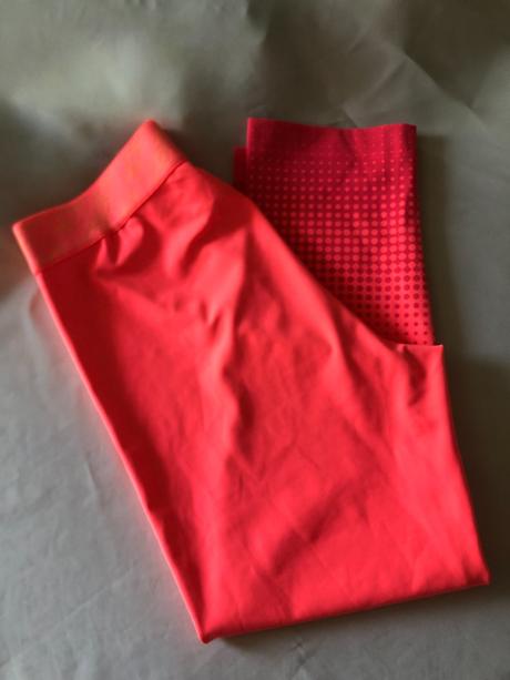 Neonově oranžové legíny, reebok,xs