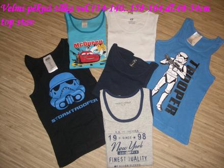 Chlapecká tílka-nátělníky vel.134-164, 140