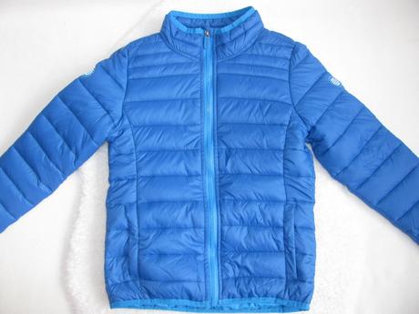 Přechodná prošívaná modrá bunda tchibo, tchibo,140