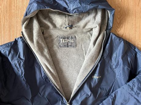 Pánská šusťáková vyteplená bunda s kapucí - jeps, xxl