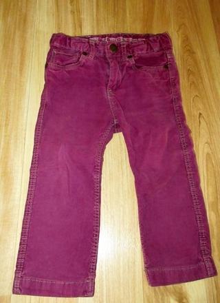 Manšestrové kalhoty, h&m,86