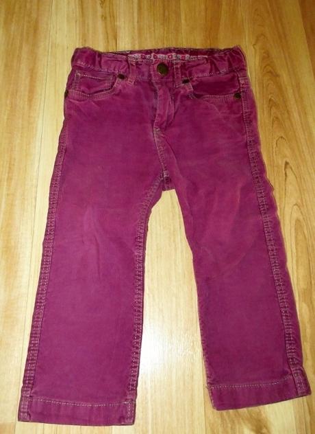 Manšestrové kalhoty, h&m,86