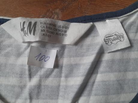 Saty, h&m, spongebob, vel 140, h&m,140