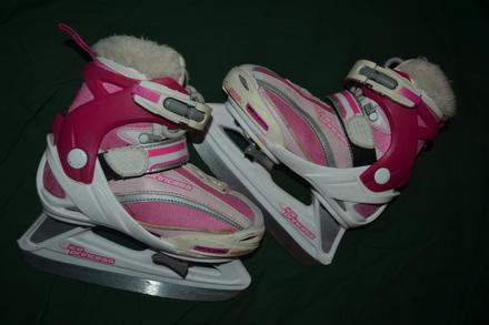 Dívčí lední brusle č.29-32, posuvné,velmi teplé, crowned,31