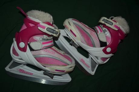Dívčí lední brusle č.29-32, posuvné,velmi teplé, crowned,31