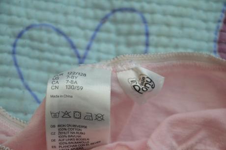 122 128 dívčí kalhotky s my little ponny, h&m,128