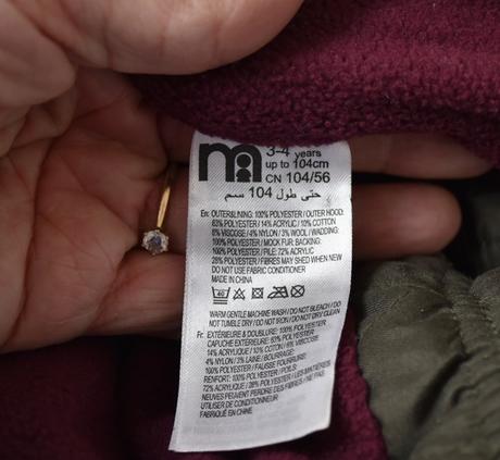 Vesta vel. 3 - 4 roky, mothercare,104