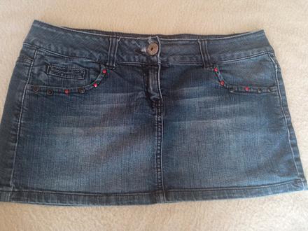 Riflová sukně velikost 38, denim,m