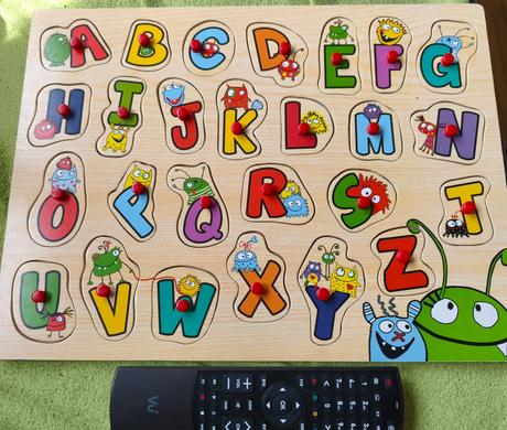 Velké puzzle vkládací - abeceda - písmena, 