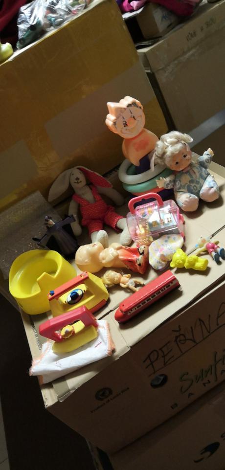 Retro hračky set žehlička,