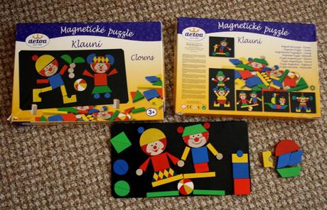 Super magnetické puzzle - klauni / detoa,