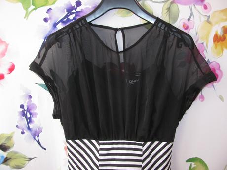 Krásné černobílé šaty s kolovou sukní only, only,xs