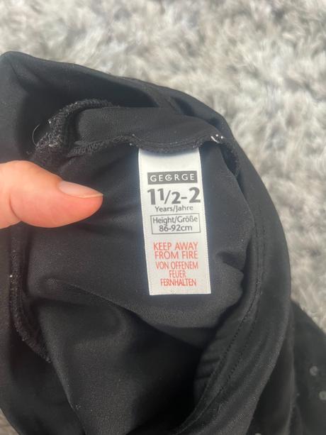 Černá sukně/sukýnka vel. 1,5-2r 86-92, george,92