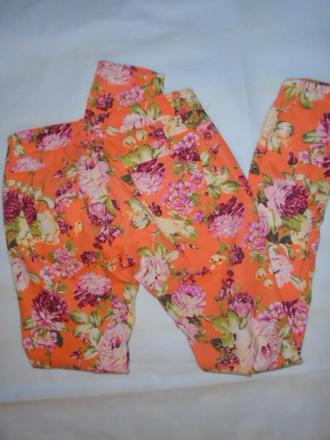 Kalhoty džíny vel 26 květy, s