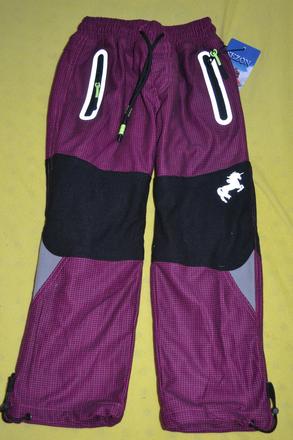 Oteplené  bavlněné kalhoty s fleece v.110,, 110