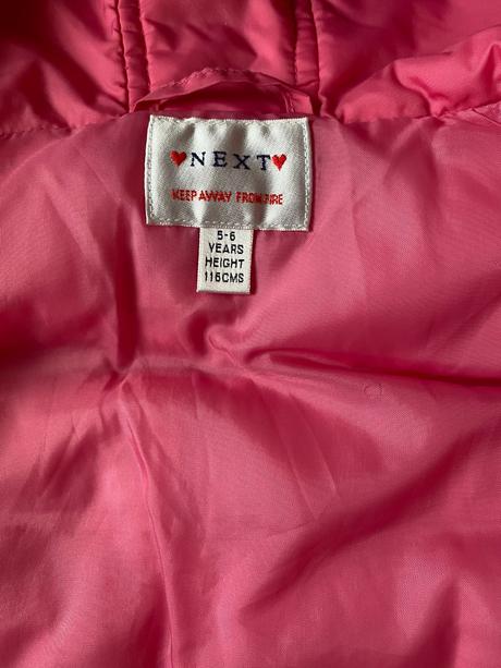 Lososová prošívaná vesta - next, vel. 116, next,116