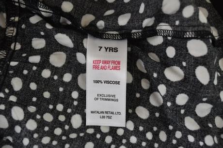 Šaty vel. 7 let, matalan,122