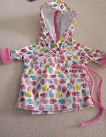 Župánek a botky pro panenku baby born,43cm, 