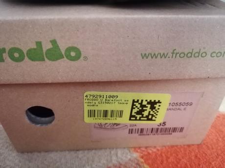 Kožené barefoot sandály froddo 35, froddo,35