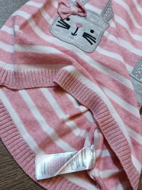 Svetrové šaty s králíčky,young dimension,vel.80/86, young dimension,80