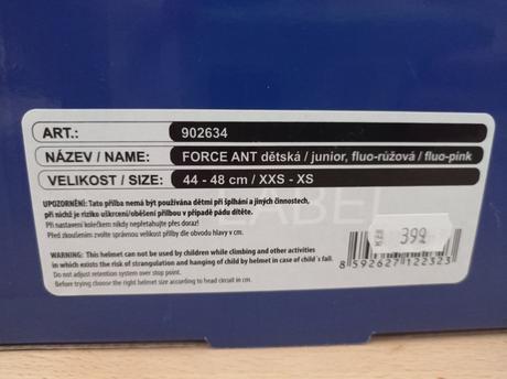 Dětská přilba pro dvojčata force ant, 44-48 cm, xs