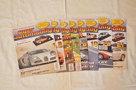 Časopisy super automobily,