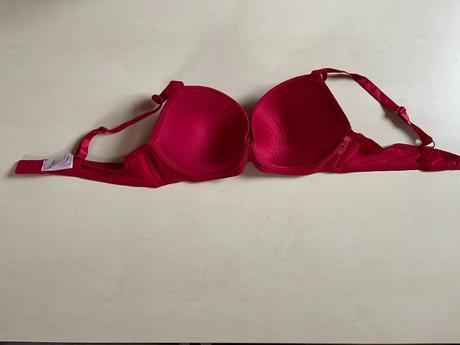 Červená krajková podprsenka, 90b, flame, xxl