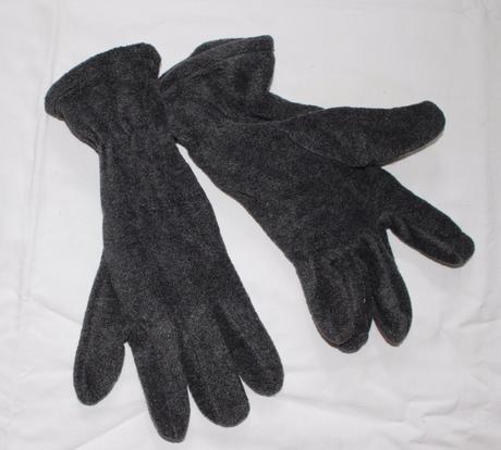 Bdd6. šedé flísové rukavice vel. l , l