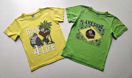 2x obrázkové triko s krátkým rukávem vel. 116, dopodopo,116