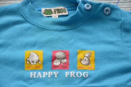 Triko dl. rukáv, s kapsou, frog,86