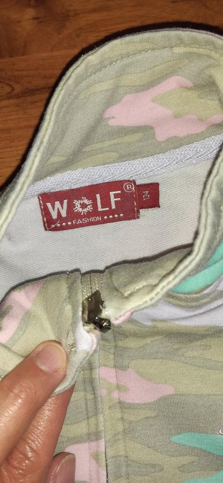 Propínací dívčí mikina wolf 134, wolf,134