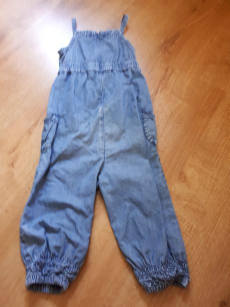 Lehoučké tenké džínové riflové kalhoty s laclem, lindex,86