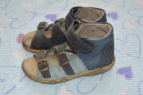 Modré zdravotní kotníkové sandálky essi, essi,29