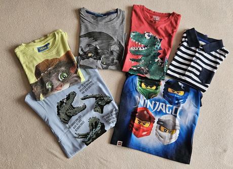 6x chlapecké tričko 110/116/122 ninjago,dinosaurus, 116