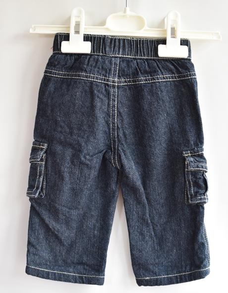 Džíny podšité vel. 0 - 3 m, disney,62