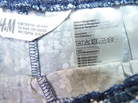 Hm  šortky vel. 110/116, h&m,110