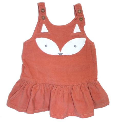 Manšestrové šatičky liška vel.68, next,68