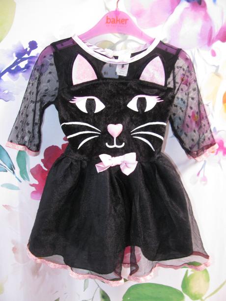 Karnevalový kostým-černo růžové šaty kočička, 