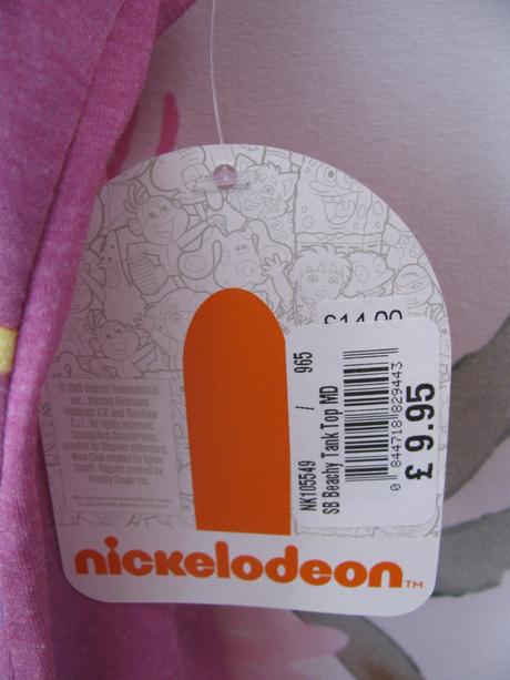 Letní dívčí tričko spongebob, nickelodeon,140