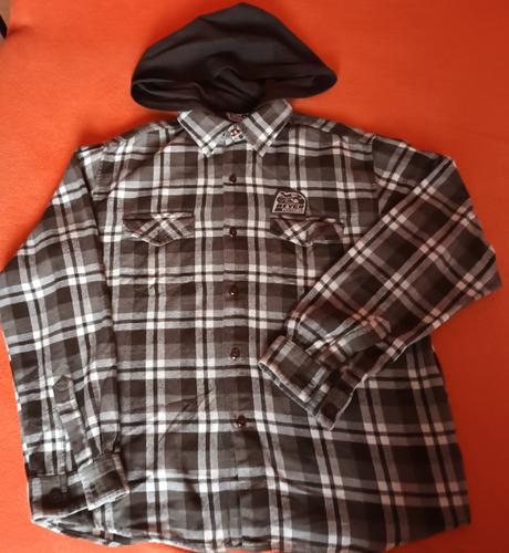 Chlapecká košile dlouhý rukáv černá kostka, 164