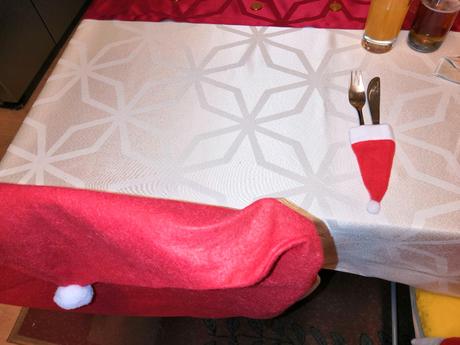 Vánoční potah na židle,