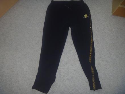 Černé tepláky se zlatým zn. coccodrillo vel. 152, coccodrillo,152