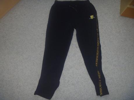 Černé tepláky se zlatým zn. coccodrillo vel. 152, coccodrillo,152