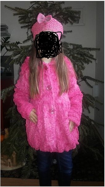 Luxusní chlupatý kabátek, 128