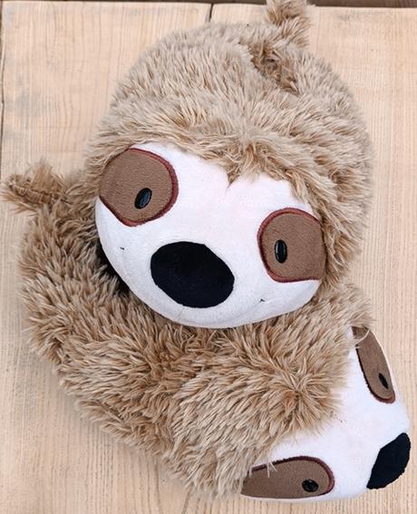 Plyšové bačkory lenochod vel. 38/41, 38