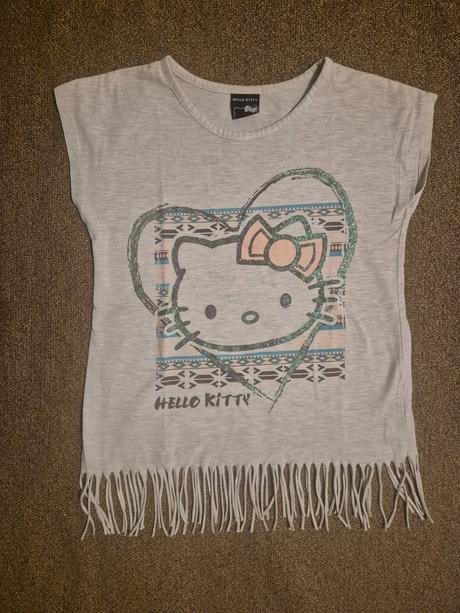 Dívčí indiánské tričko hello kitty v. 134/140, hello kitty,140