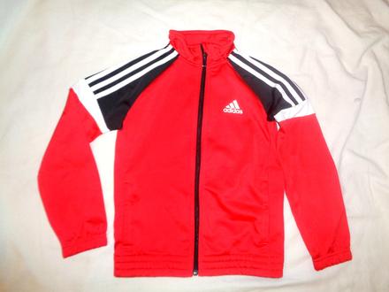 Krásná červená sportovní bunda adidas, adidas,128