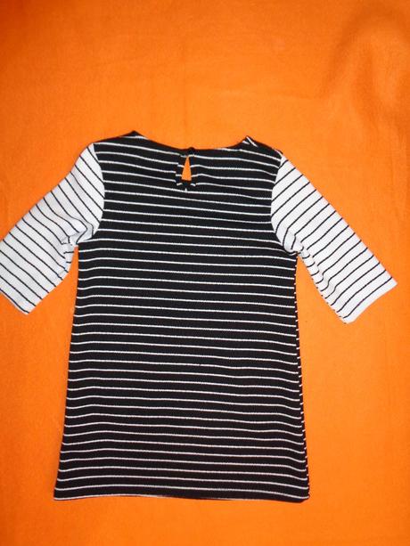 Nádherné silnější černobílé pruhované šaty, young dimension,110